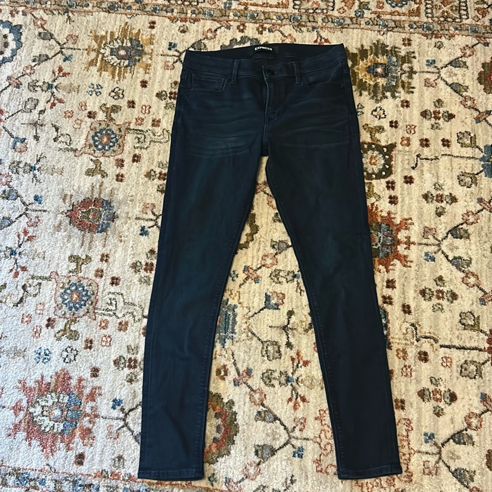Dark express skinny jeans, size 8